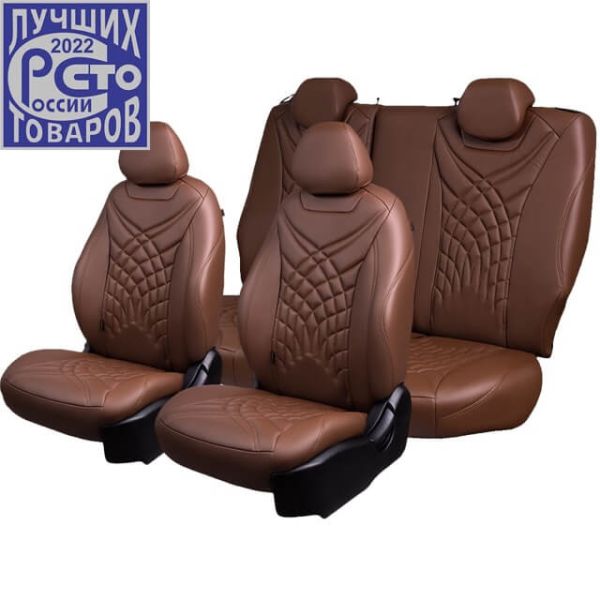 Чехлы Премиум Экокожа Байрон Президент|Жук на Ravon Nexia R3 с 2015+