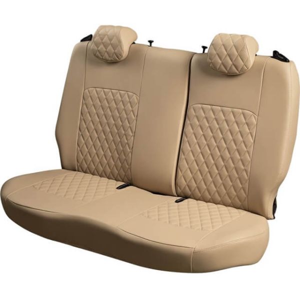 Чехлы Экокожа Турин Ромб на Toyota Voxy -3. 02.2014-04.2020. 4 из 7 мест, 2+2+3, РЗСиС50/50